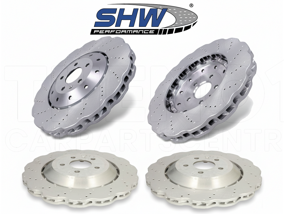 FRONT AND REAR SHW BRAKE DISCS FOR AUDI RS6 RS7 2013 - 4G5 4GA
