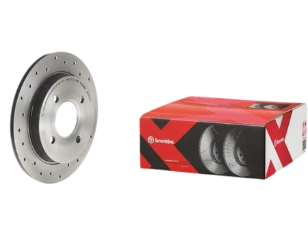 2X BRAKE DISC REAR DRILLED 253MM 08.4931.2X BREMBO 1073756 1197572 SINGLE DISC - Vehicle Parts & Accessories:Car Parts