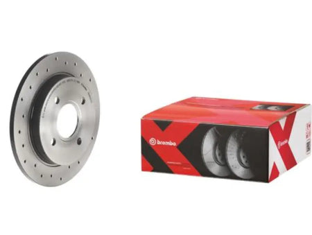 2X BRAKE DISC REAR DRILLED 253MM 08.4931.2X BREMBO 1073756 1197572 SINGLE DISC - Vehicle Parts & Accessories:Car Parts