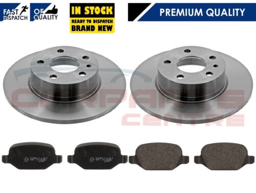 Rear axle solid brake discs and pads set for Alfa Romeo 147 1.9 Jtd 2001-2009