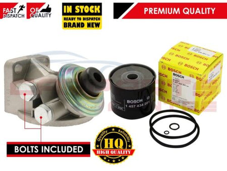 Fuel filter assembly with gaskets and box for Bosch Diesel Fuel Filter OE Quality Housing Primer Lift Hand Feed Pump Cav Type