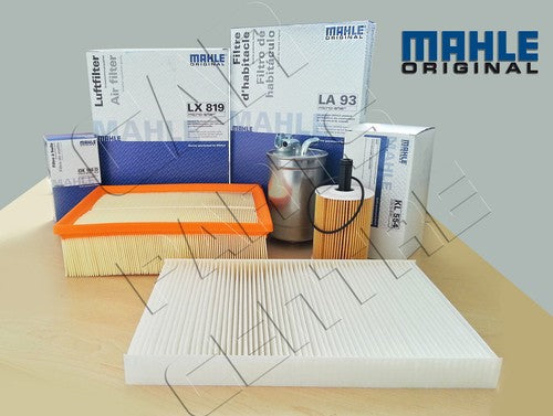 Automotive filter assortment for Audi A4 2.0 Tfsi Mahle engine service filters