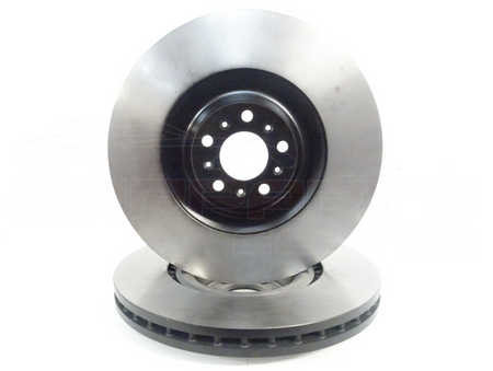 Metallic brake rotors for Bentley Continental Flying Spur Gt Gtc 2003 front vented OEM