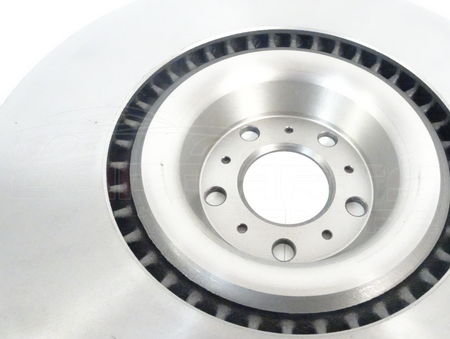 Silver brake rotor for Bentley Continental Flying Spur GT GTC 2003 front vented disc