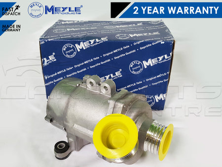 Silver automotive coolant water pump with yellow cap for BMW 3 Series E90 E91 E92 E93