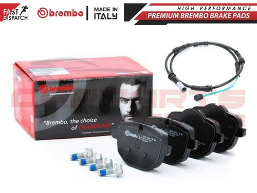 Genuine Brembo brake pads and wear sensor for BMW 5 Series F10 518d 520d rear