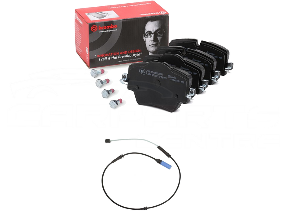 Brake pad set with wear sensor for BMW 5 Series G30 G31 2017 front brake discs
