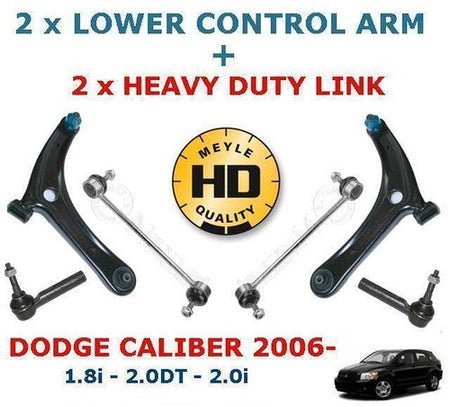 Car suspension parts kit for Dodge Caliber front lower arm antiroll bar links Meyle HD track tie rod end