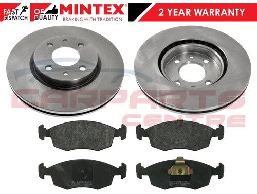 Front brake discs and pads set for Fiat Punto 1.8hgt Mintex brand new automotive part