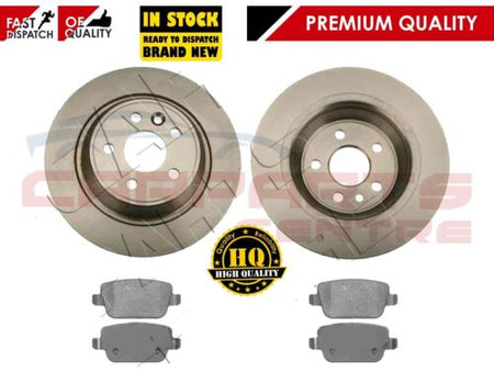 Ford Kuga Rear 302mm Solid Brake Discs and Pads Set for 2008-2013 vehicle