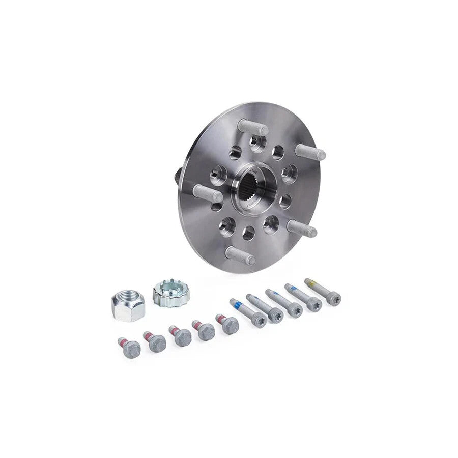 Automotive wheel hub assembly with bolts and nuts for Ford Transit Custom front wheel