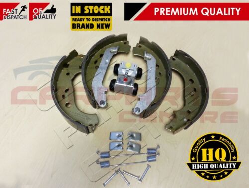 Automotive brake shoe set for Ford Transit Connect with wheel cylinder and fitting kit