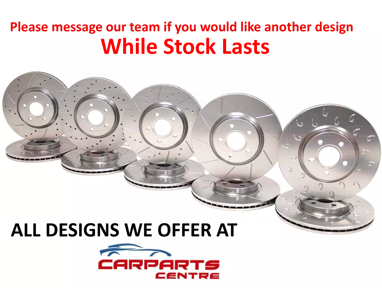 Front OE performance drilled brake discs for Golf R Mk7 with Brembo pads 340mm