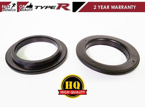 Black rubber rings for Honda Civic EP3 Type R front top struts mounting bearing pair