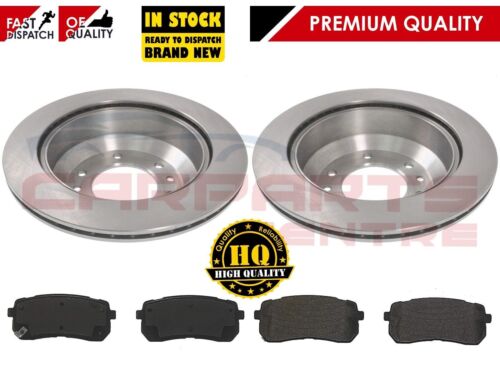 Rear vented 324mm brake discs and pads set for Hyundai Iload 2.5 2009