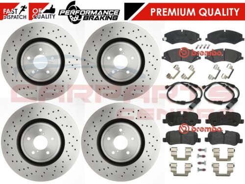 Car brake discs and pads set for Land Rover Discovery 4 3.0 with drilled discs Brembo sensors