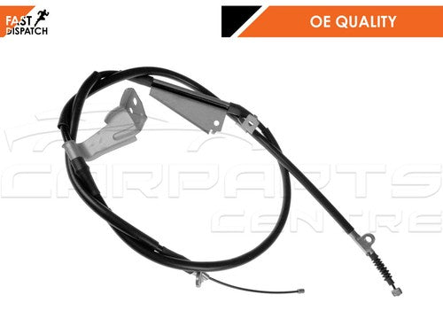 Black parking brake cable with metal brackets for Nissan Navara 2.5dci D40 4x4 rear right side