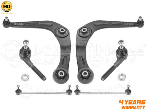 Car suspension parts set for Peugeot 206 front axle lower suspension wishbone arms links track rod ends