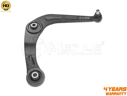 Black suspension control arm for Peugeot 206 front lower right heavy duty wishbone