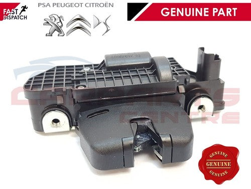 Black car trunk latch for Peugeot 208 2008 3008 5008 508 Mk1 tailgate boot lock actuator