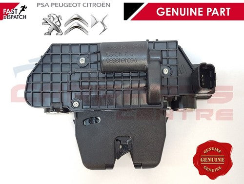 Black automotive latch mechanism for Peugeot 208 2008 3008 5008 508 Mk1 tailgate trunk lock