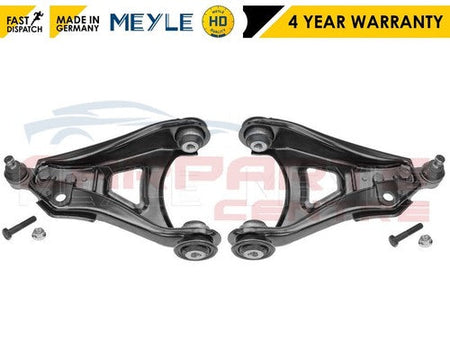 Pair of black suspension arms for Renault Clio Mk2 front lower wishbone control replacement