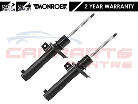 Black shock absorbers for Seat Altea FR front sports suspension pair 55mm housing