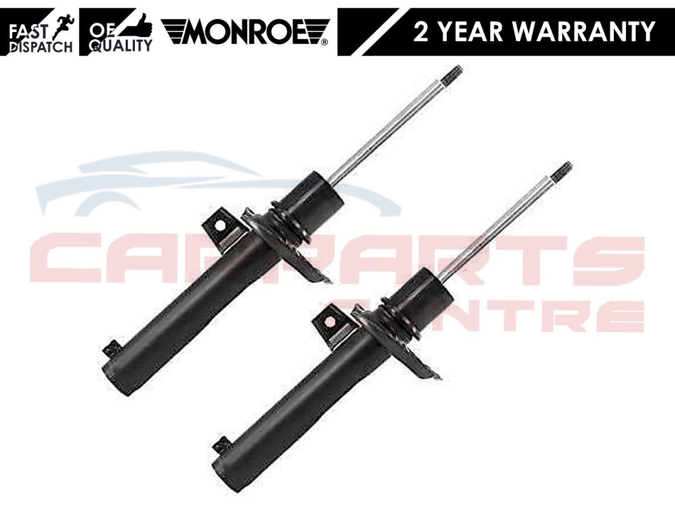 Black shock absorbers for Seat Altea FR front sports suspension pair 55mm housing