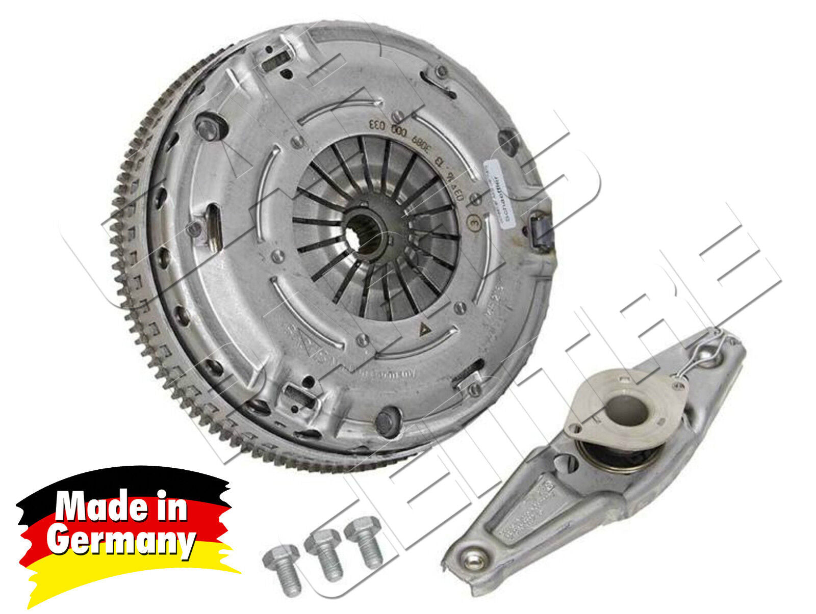 Automotive clutch kit for Smart Roadster Brabus with flywheel release bearing