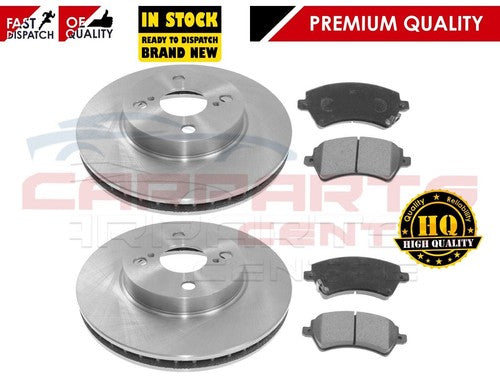 Car brake rotors and pads set for Toyota Corolla 1.4 1.6 VVTI 0206 front brakes