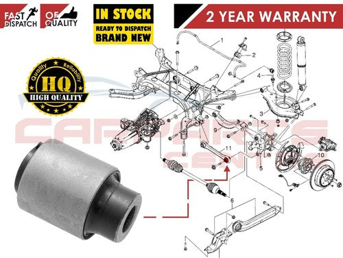 Automotive suspension diagram showing Vauxhall Antara L07 Chevrolet Captiva C100 bush