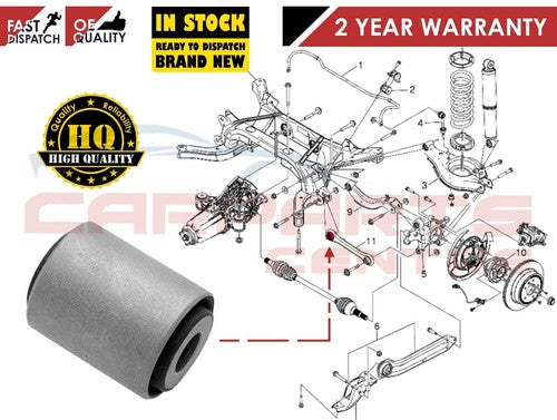 Automotive suspension bushing for Vauxhall Antara L07 Chevrolet Captiva C100 rear lower upper inner outer bush