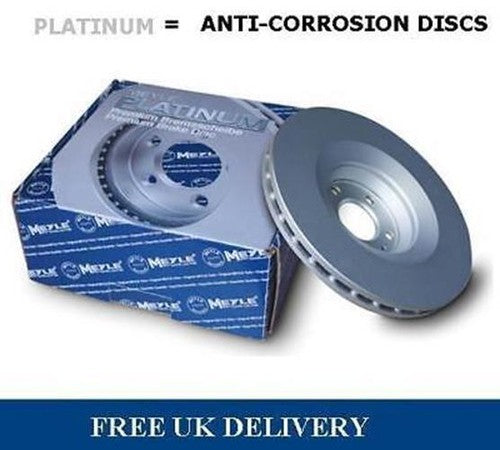 Anti-corrosion brake discs for Vauxhall Astra H 150 Bhp 1.9 CDTI Sri Front Pair