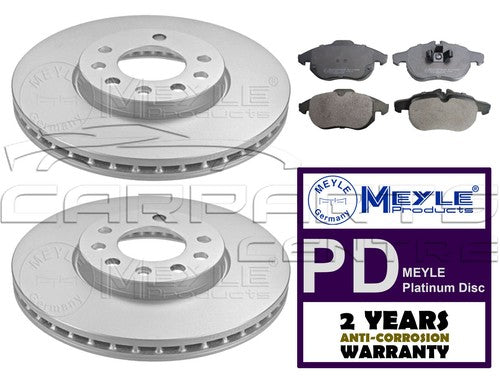Car brake discs and pads set for Vauxhall Vectra C 1.8 2.2 Dti front Platinum brakes