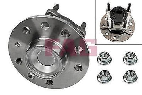 Car wheel hub assembly with lug nuts for Vauxhall Zafira 1.7 CDTI rear axle wheel bearing hub sensor kit