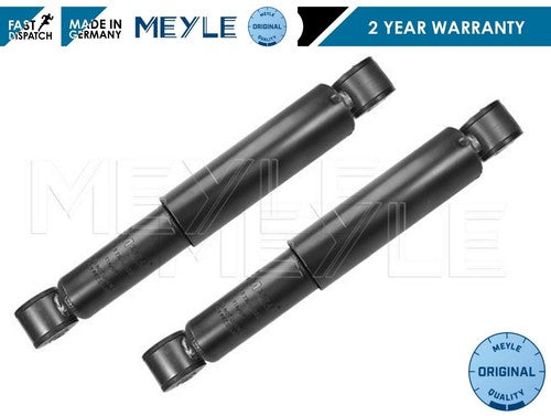 Black rear shock absorbers for VW Caddy Mk3 1.9 TDI Meyle 20042010