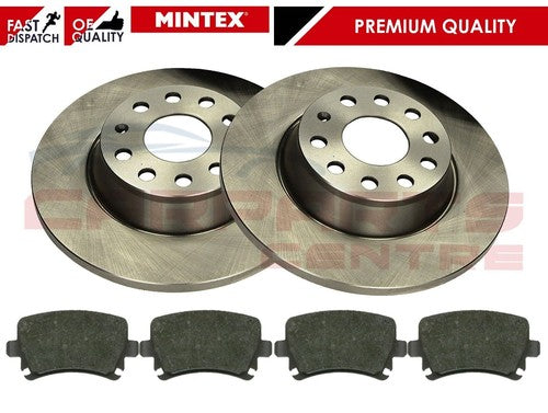 VW Passat brake discs and pads for rear Mintex 0510 model insert
