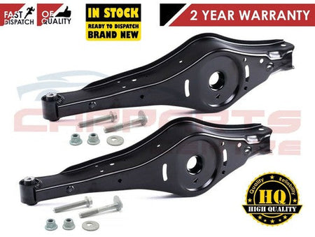 Black suspension arms with hardware for VW Passat Golf Mk5 Mk6 Eos Jetta rear lower control arm