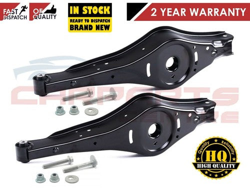 Black suspension arms with hardware for VW Passat Golf Mk5 Mk6 Eos Jetta rear lower control arm